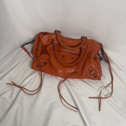 2010 Balenciaga city bag orange