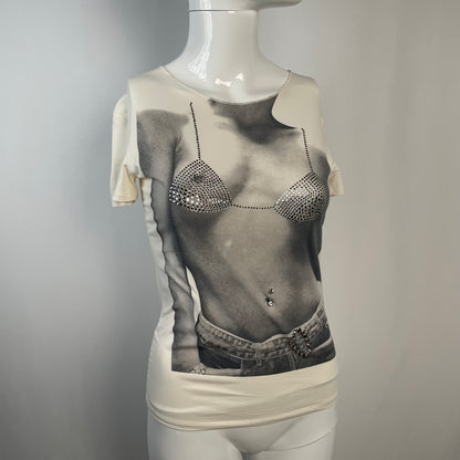 RARE BLUMARINE bikini pierce top (42IT)