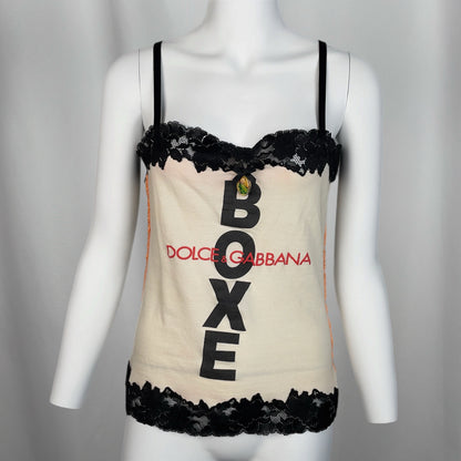 DOLCE & GABBANA boxe x Madonna cami top