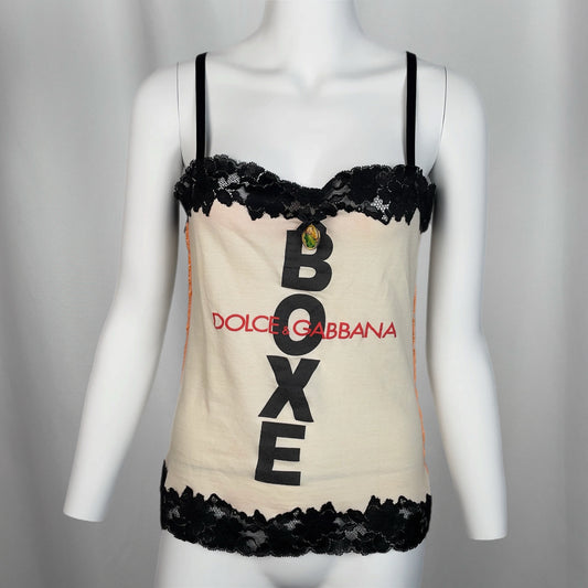 DOLCE & GABBANA boxe x Madonna cami top