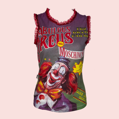 Moschino Circus graphic top (IT42)