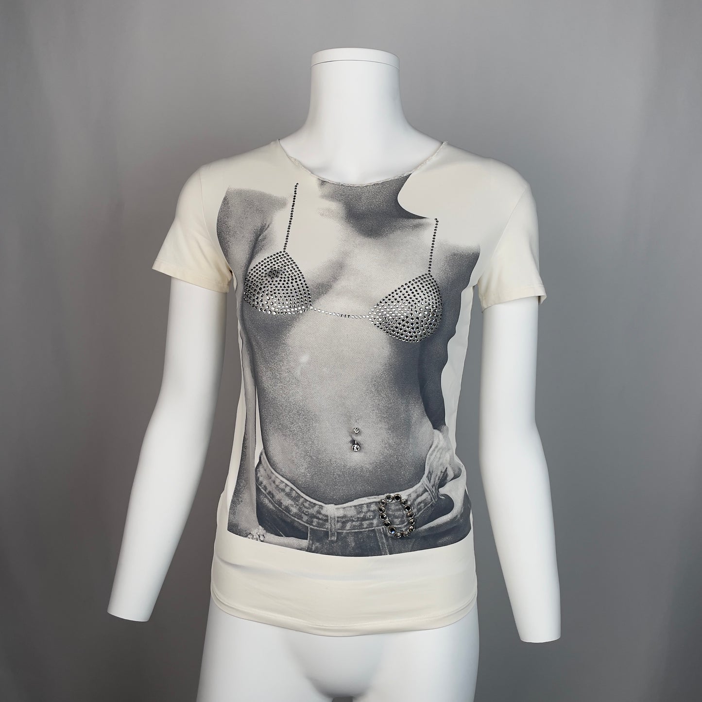 RARE BLUMARINE bikini pierce top (42IT)