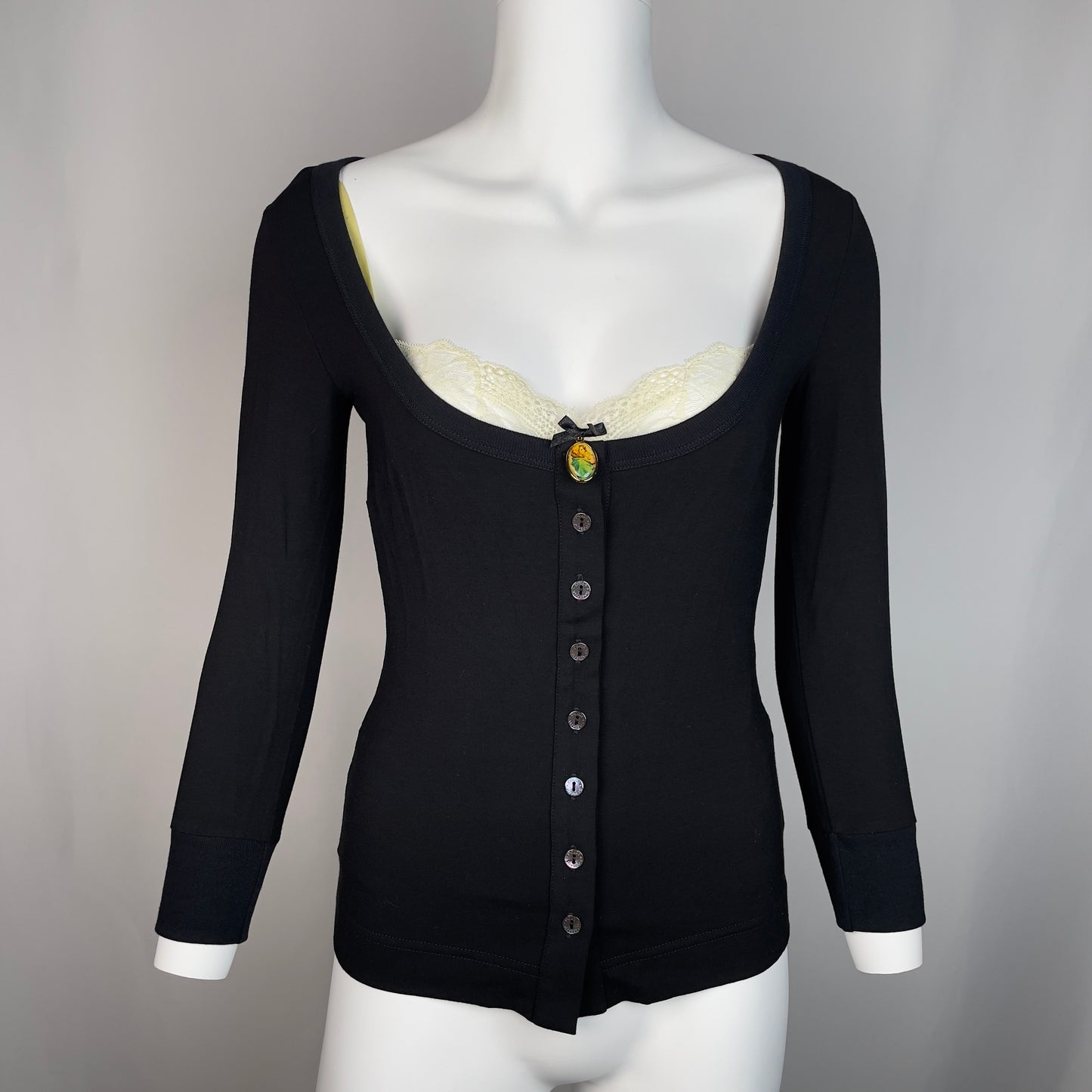 Dolce & gabbana 2000's Madonna lace henley top