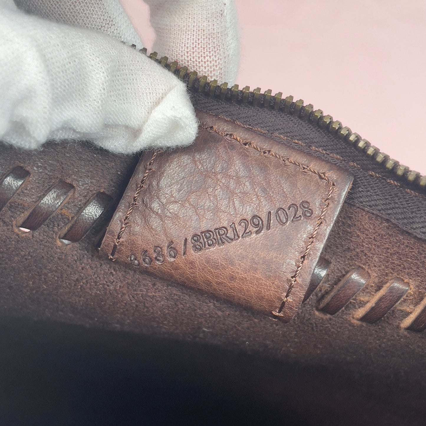 Fendi copper plate oyster bag