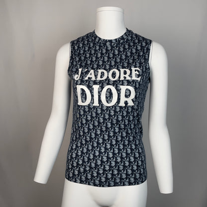 Dior "Jadore Dior" blue trotter shirt (S-M)