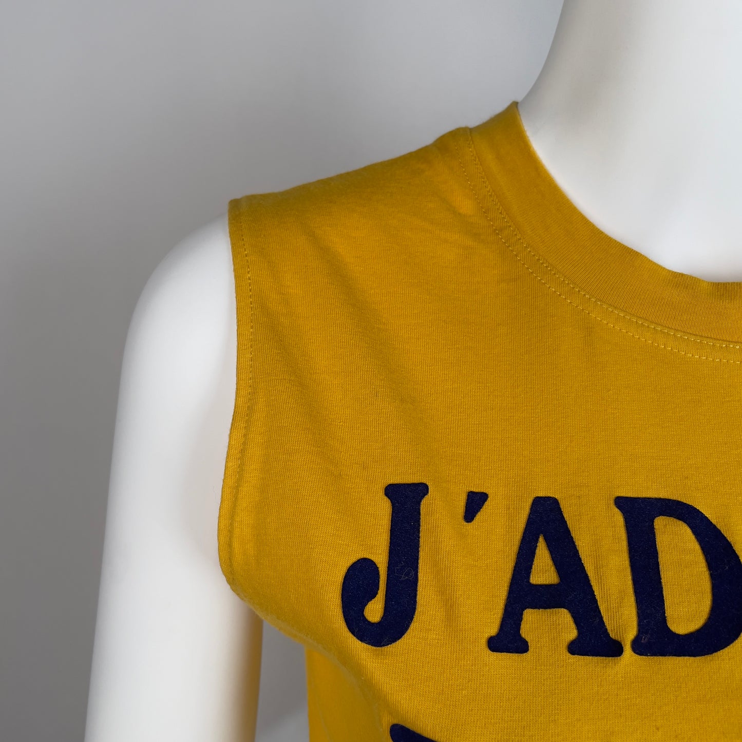 J'adore Dior Yellow x Dark blue tank top (S)
