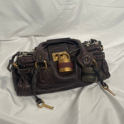 CHLOÉ 2011 brown paddington bag Swarovski