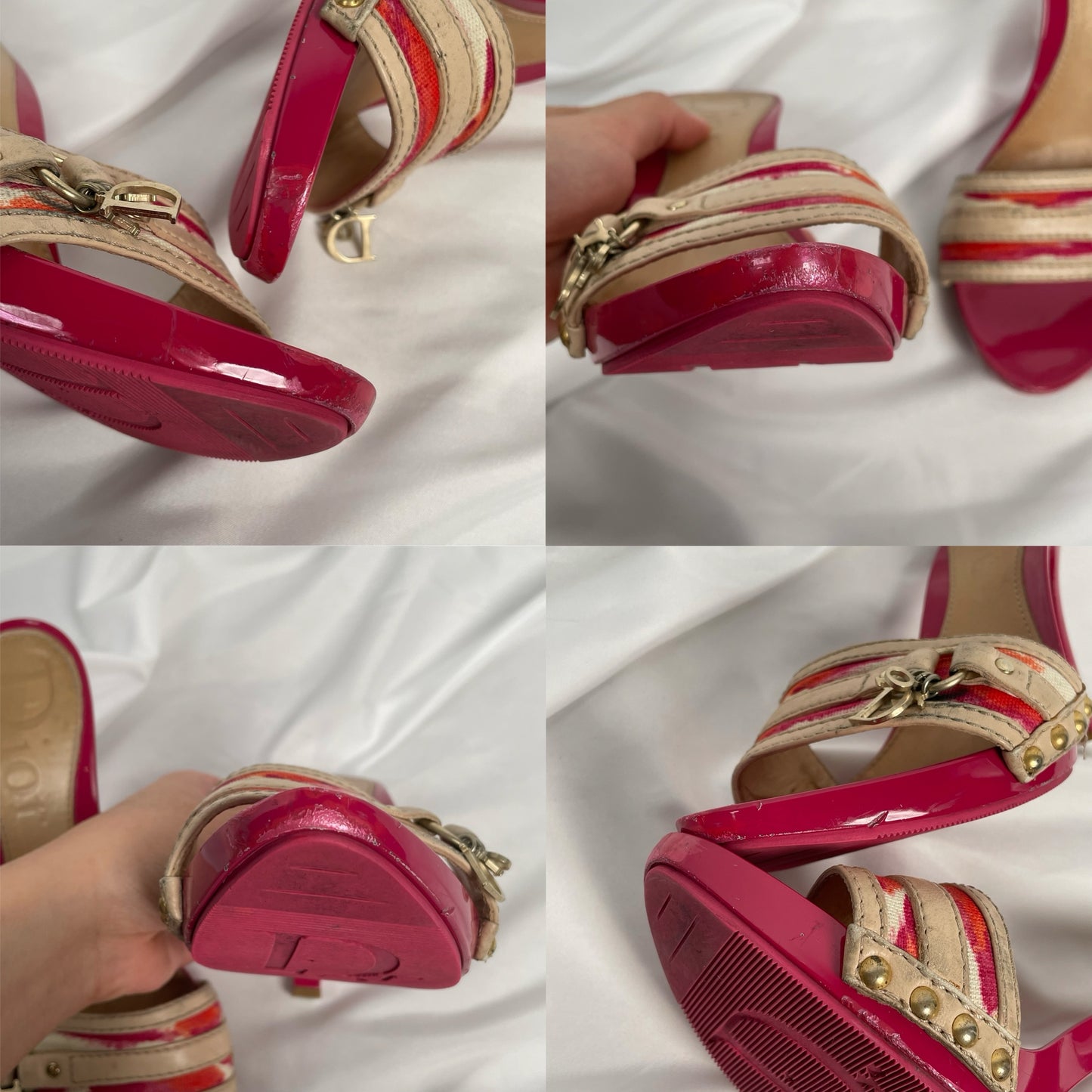 Dior cheetah print dior charm heels EU 36 1/2