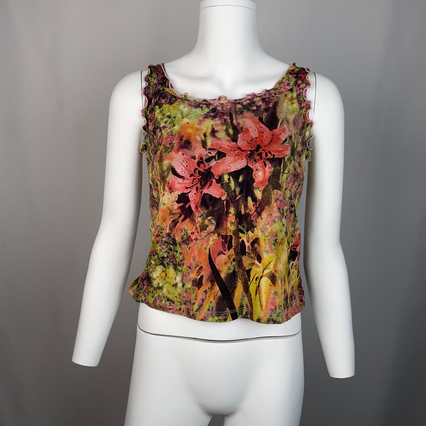 D&G floral lettuce trim tank top (28/42)