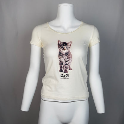 D&G underwear Cat print top (S)