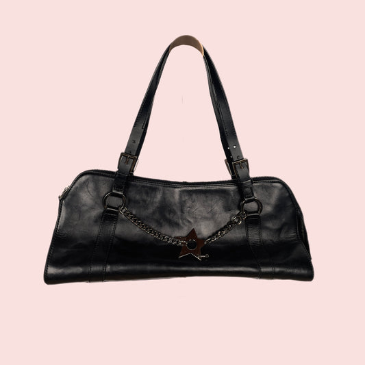 DIOR C.2003-2004 Hardcore piercing shoulder bag in black