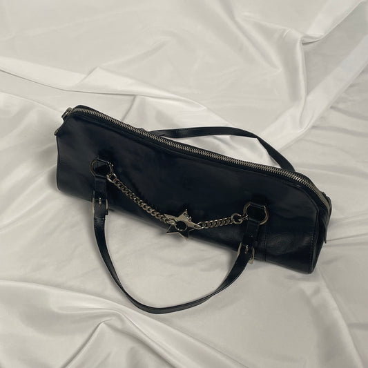 DIOR C.2003-2004 Hardcore piercing shoulder bag in black