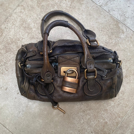 Chloe 2005 distressed brown paddington