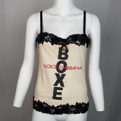DOLCE & GABBANA boxe x Madonna cami top