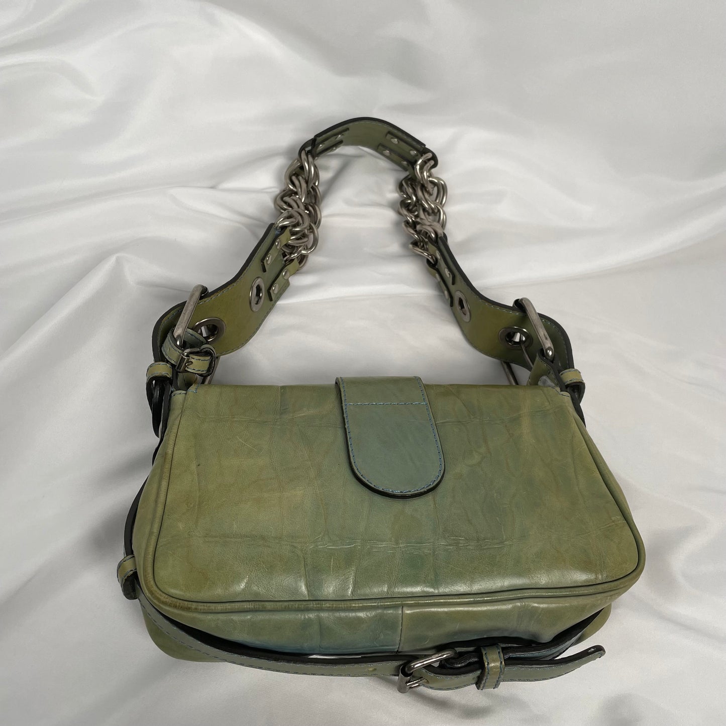 Chloé RARE green chain camera bag
