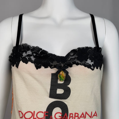 DOLCE & GABBANA boxe x Madonna cami top