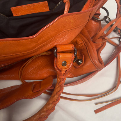 2010 Balenciaga city bag orange