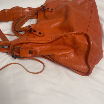 2010 Balenciaga city bag orange