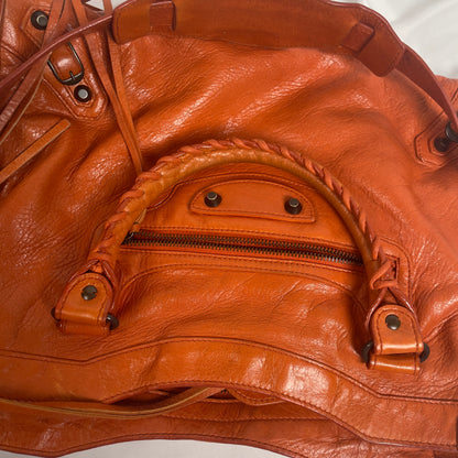 2010 Balenciaga city bag orange