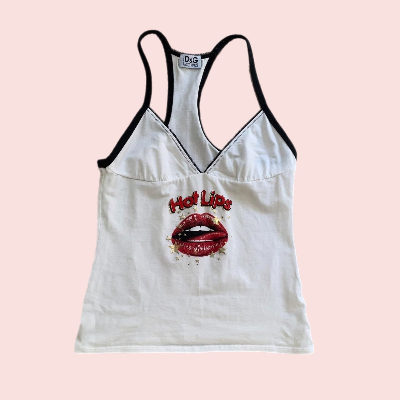 D&G Dolce and Gabbana “Hot lips” tank (XS)