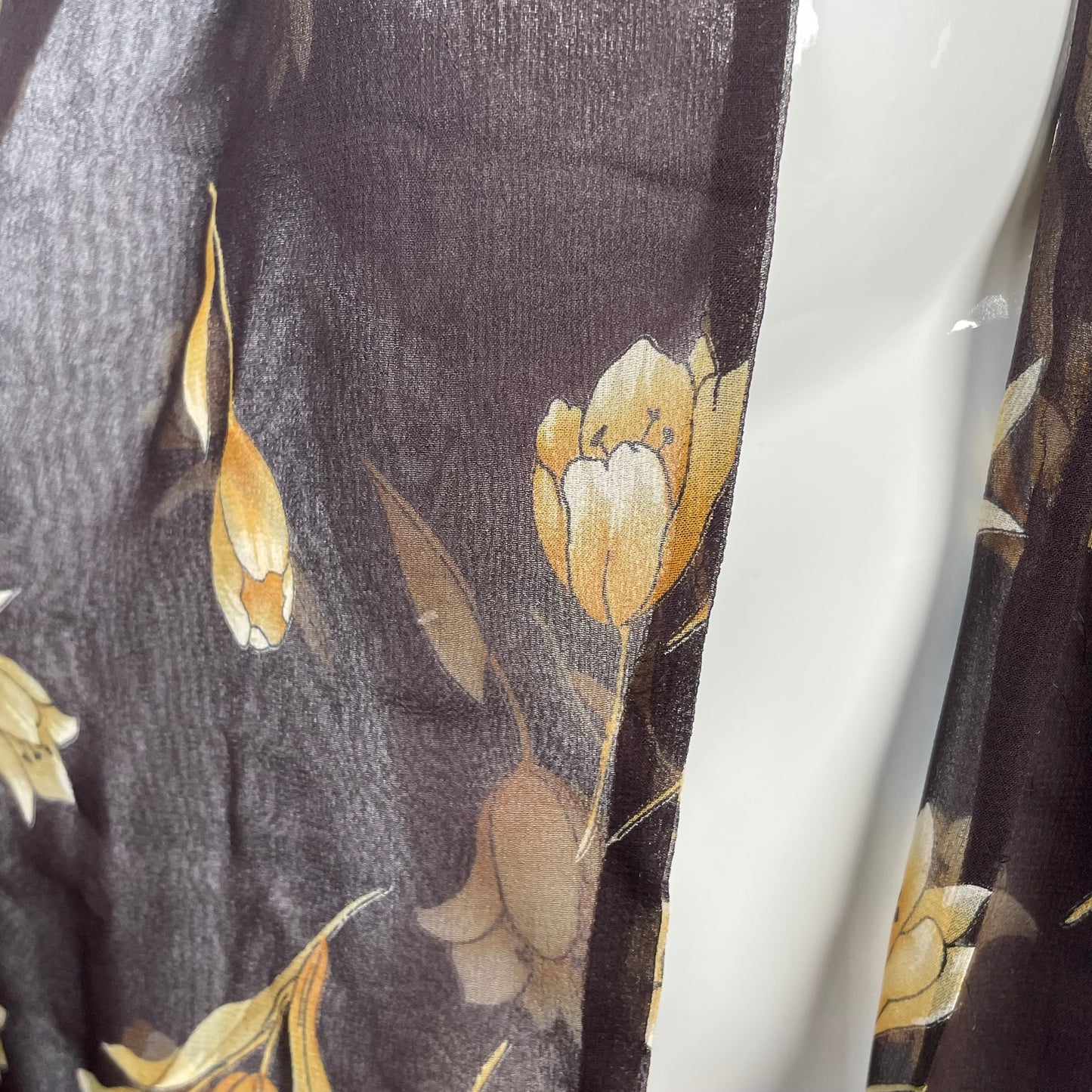 Dolce & Gabbana floral fringe scarf