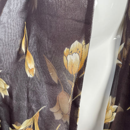 Dolce & Gabbana floral fringe scarf