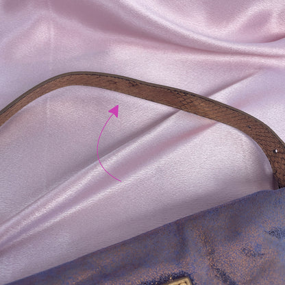 Fendi iridescent suede baguette with stone zucca