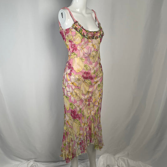Blumarine tropical fruit dress