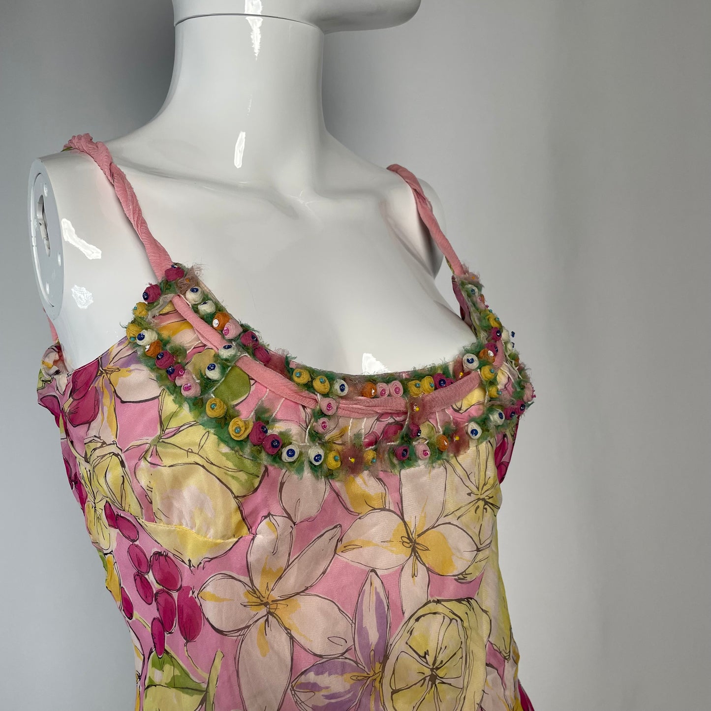 Blumarine tropical fruit dress