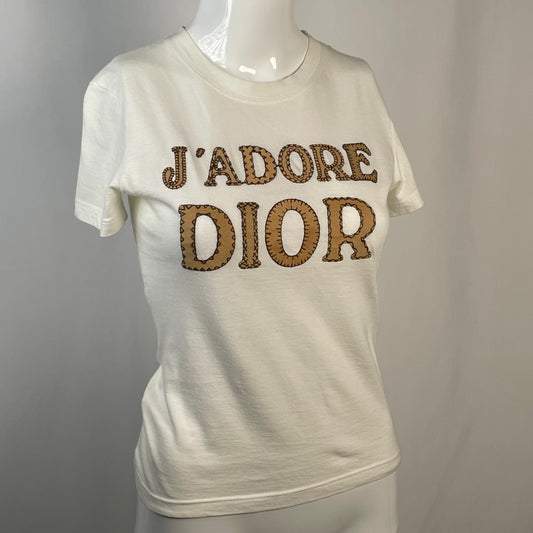 DIOR "J'ADORE" patchwork top (36F/XS)