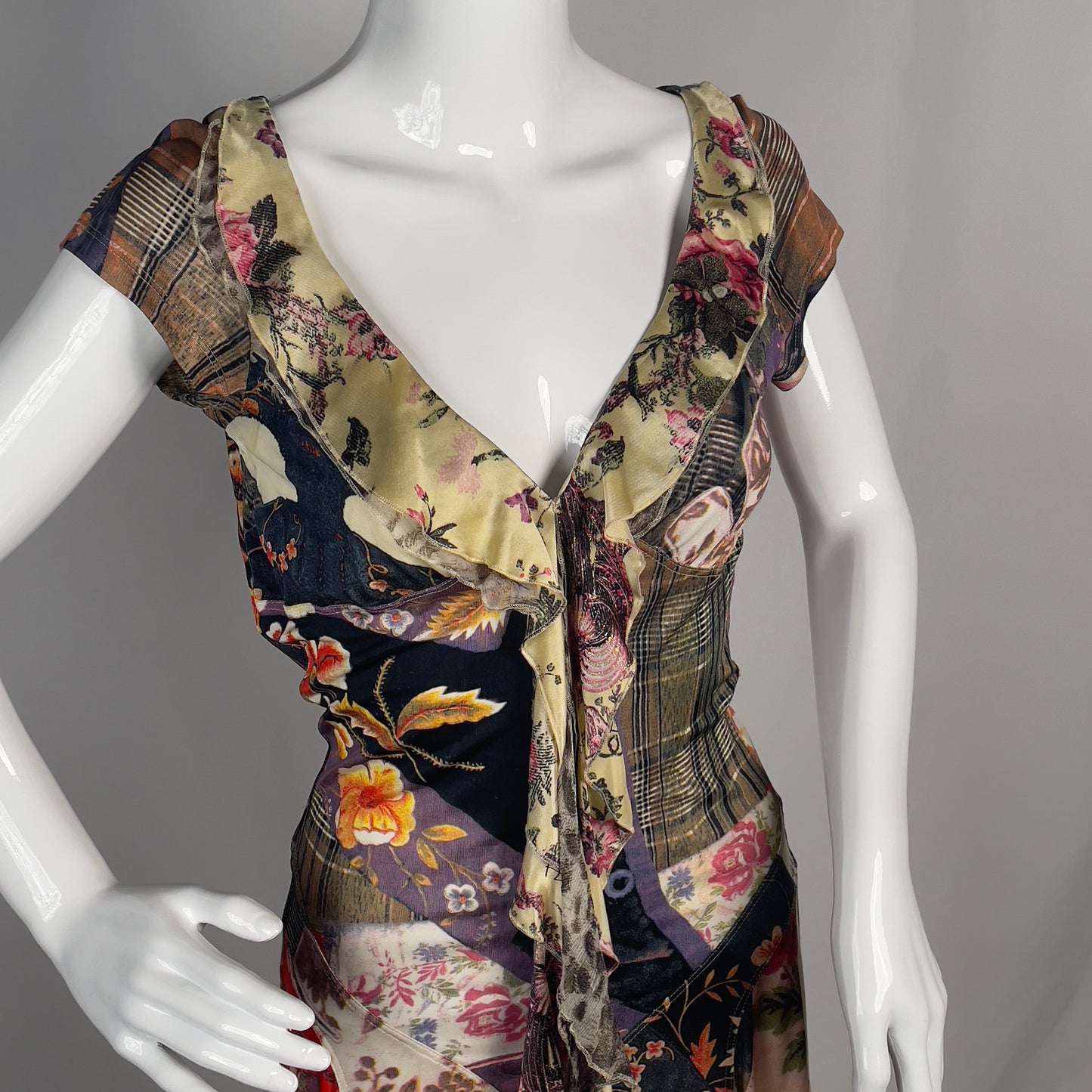 Just cavalli patchwork dress