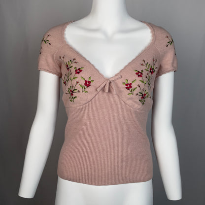 Moschino floral knit top (IT46)
