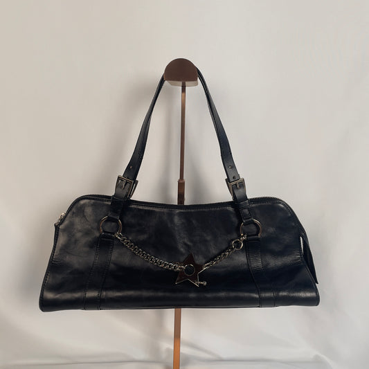 DIOR C.2003-2004 Hardcore piercing shoulder bag in black