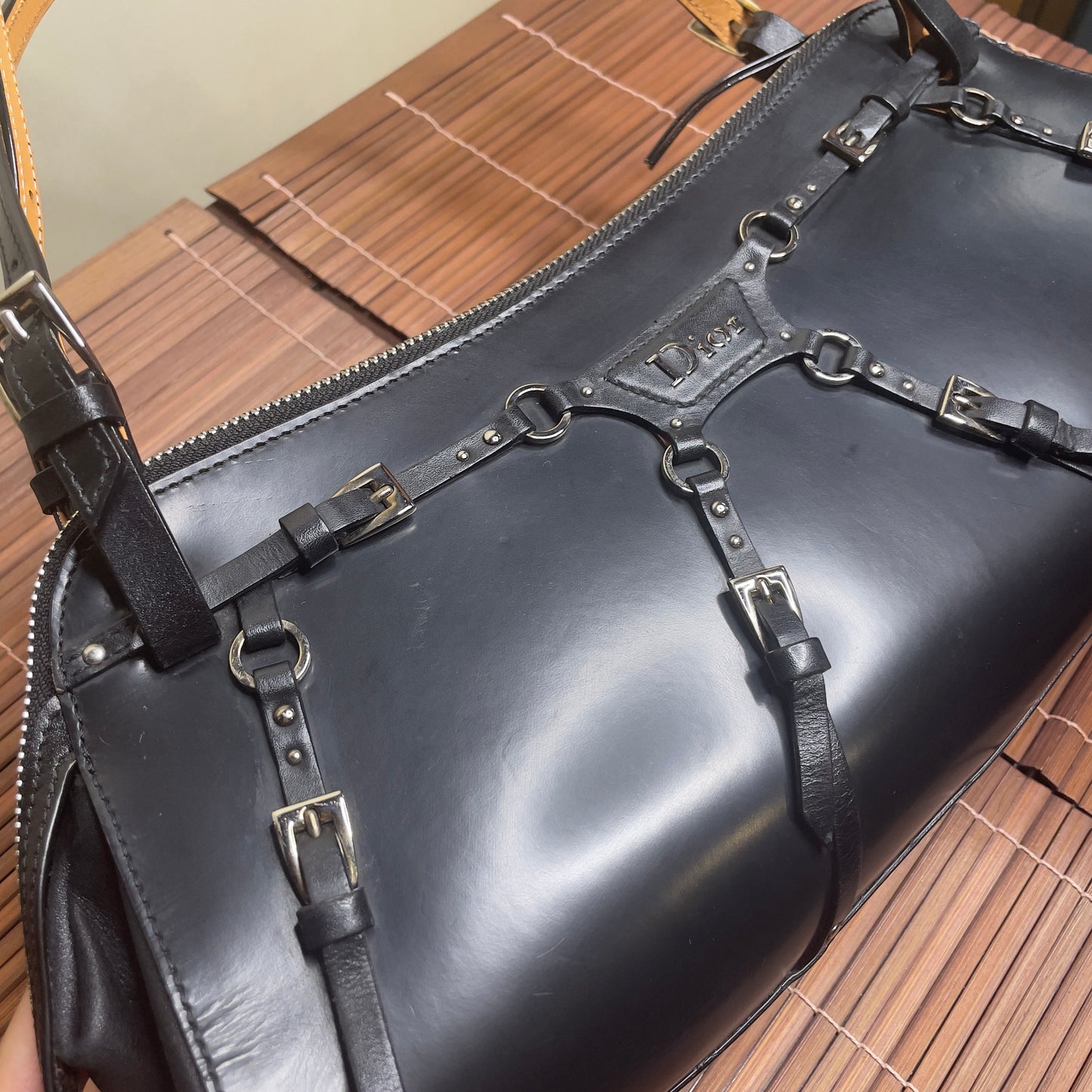 DIOR FW RTW 2003 Bondage shoulder bag