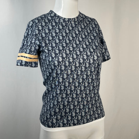 DIOR blue trotter short-sleeve top (S)