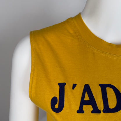 J'adore Dior Yellow x Dark blue tank top (S)