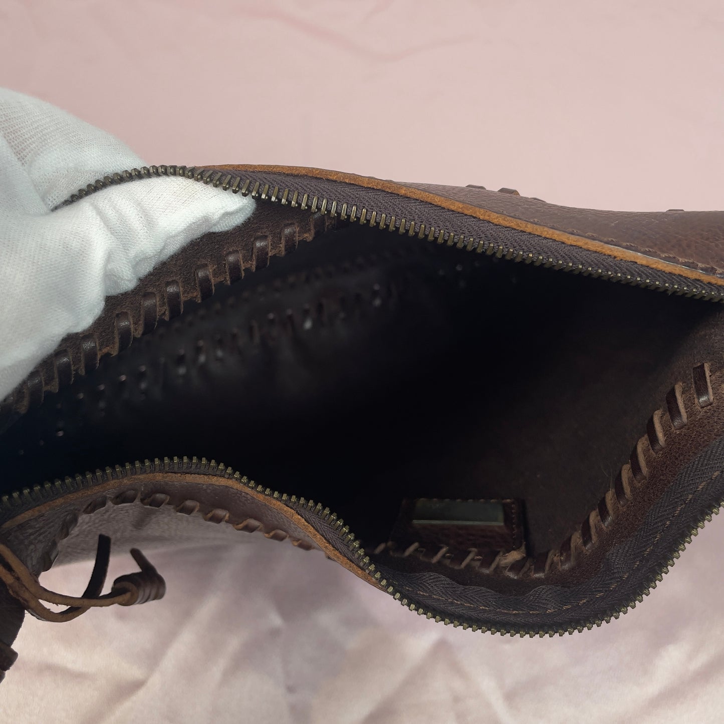 Fendi copper plate oyster bag