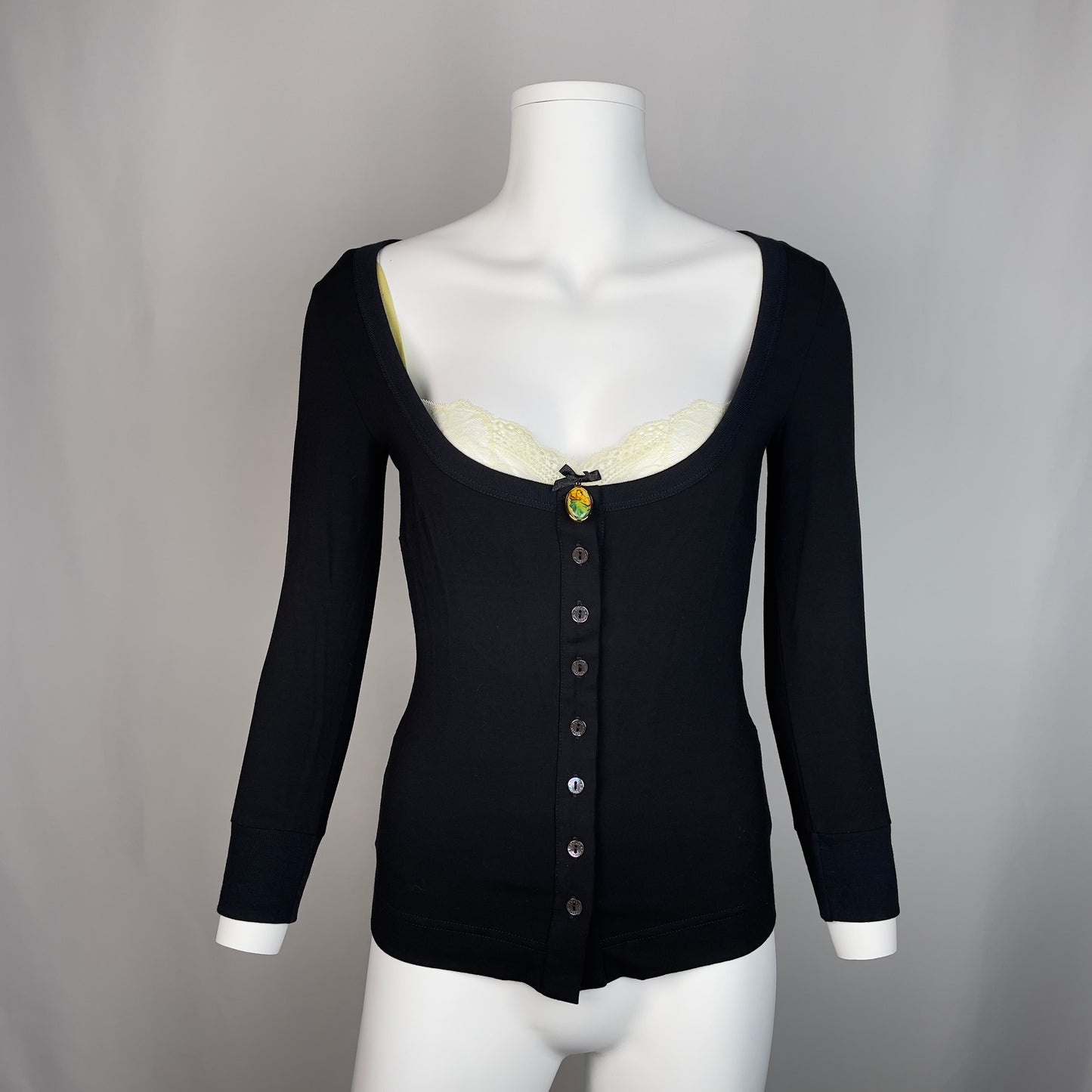 Dolce & gabbana 2000's Madonna lace henley top