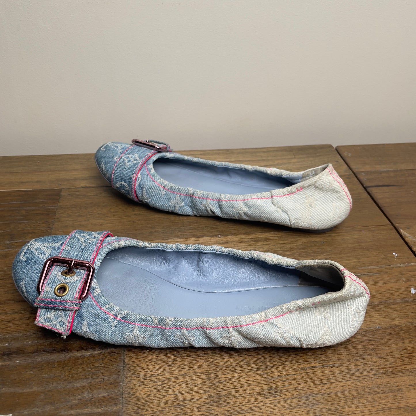 Marc Jacobs for Louis Vuitton denim ombre flats