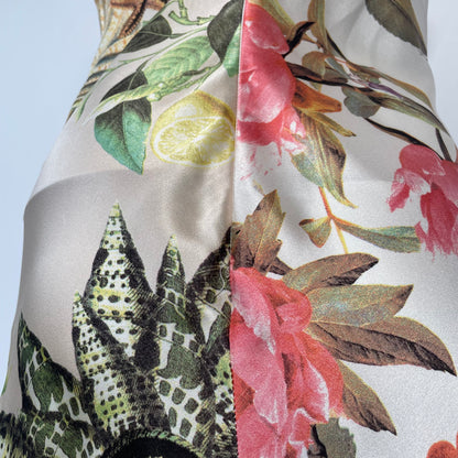 Roberto Cavalli SS2005 animal and seashell print dress