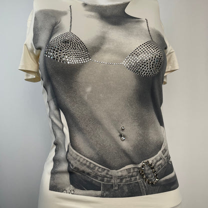 RARE BLUMARINE bikini pierce top (42IT)