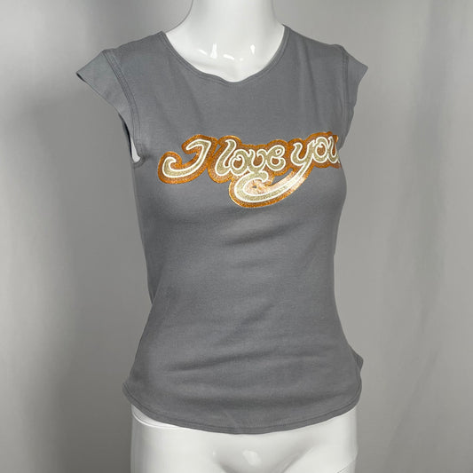 CHLOÉ S/S 1999 "ILOVEYOU" shirt (M)