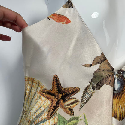 Roberto Cavalli SS2005 animal and seashell print dress