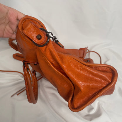 2010 Balenciaga city bag orange