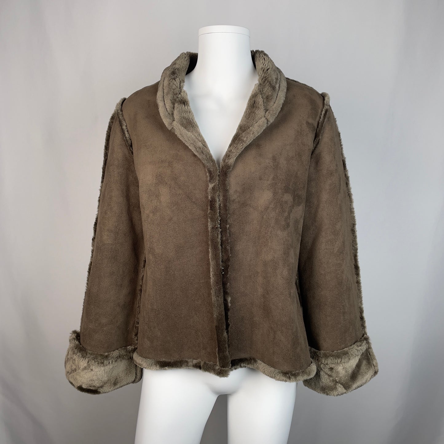 CHLOÉ faux fur and suede jacket