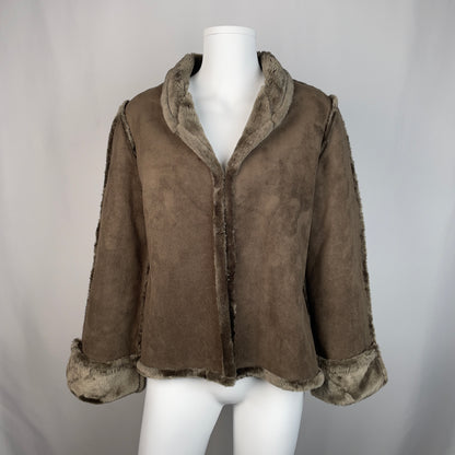 CHLOÉ faux fur and suede jacket