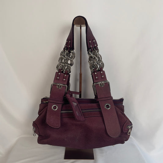 CHLOÉ F/W 2003 suede chain bag