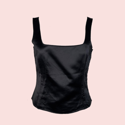 Miu Miu SS 1998 navy corset top (SM)