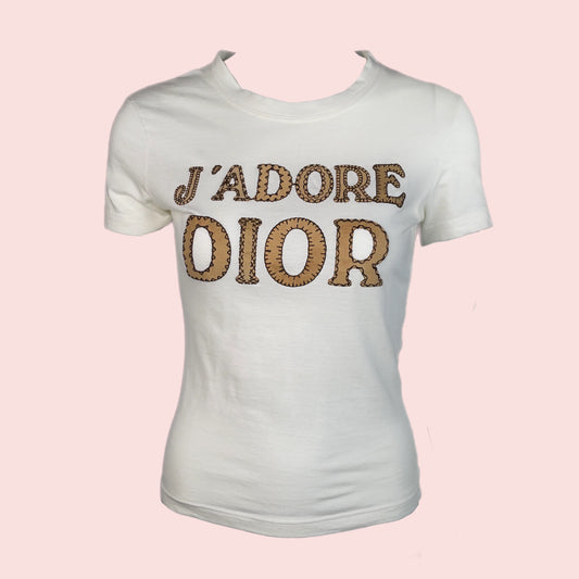 DIOR "J'ADORE" patchwork top (36F/XS)