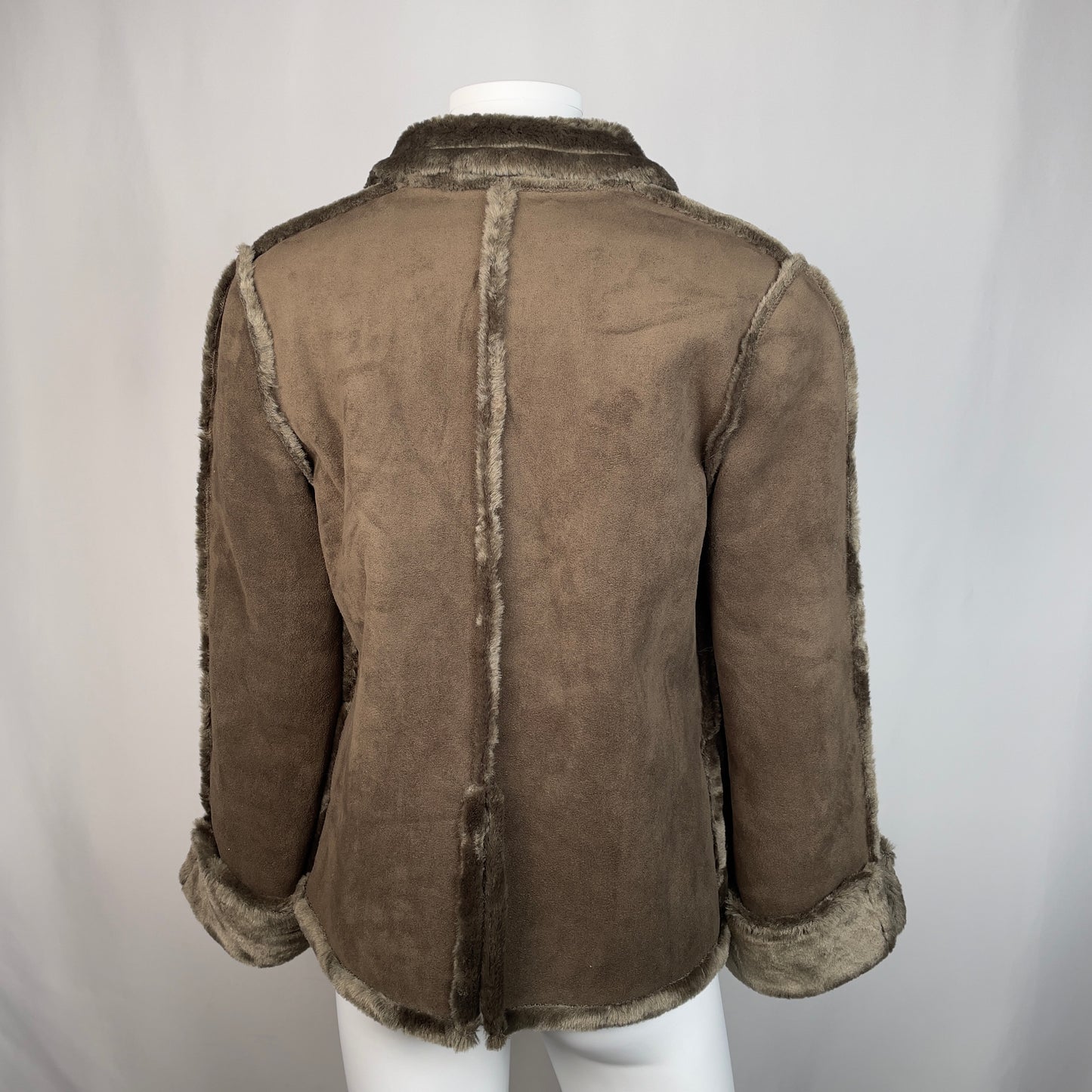 CHLOÉ faux fur and suede jacket